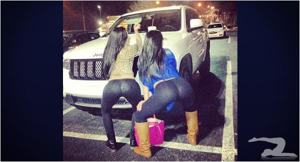 TWO GIRLS TWERKING IN A PARKING LOT GirlsInYogaPantscom