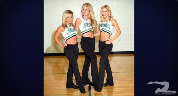 THREE MICHIGAN STATE UNIVERSITY CHEERLEADERS GirlsInYogaPantscom