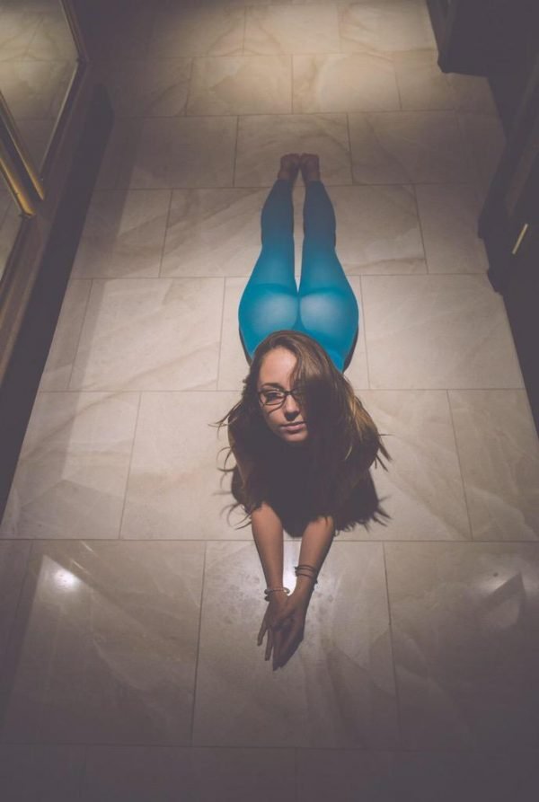 Remy LaCroix Looking Heavenly In Blue Yoga Pant
