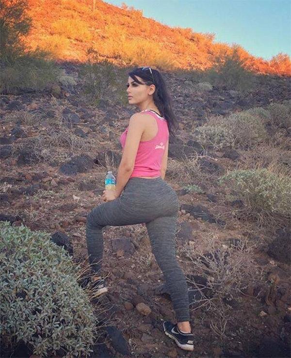 Hiking In Grey Yoga Pants GirlsInYog